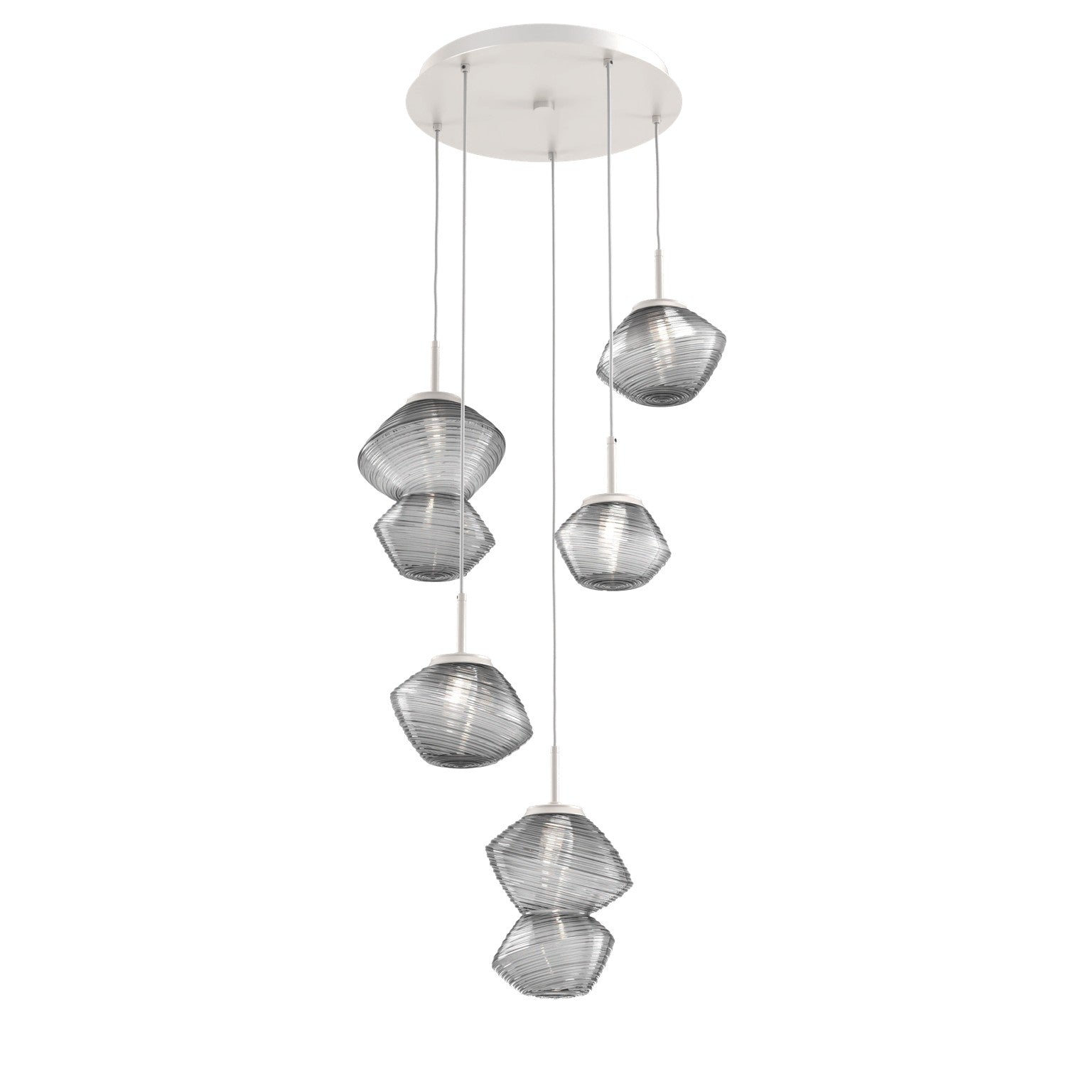 Hammerton Studio - CHB0089-05-BS-S-C01-L1 - LED Pendant - Mesa - Beige Silver