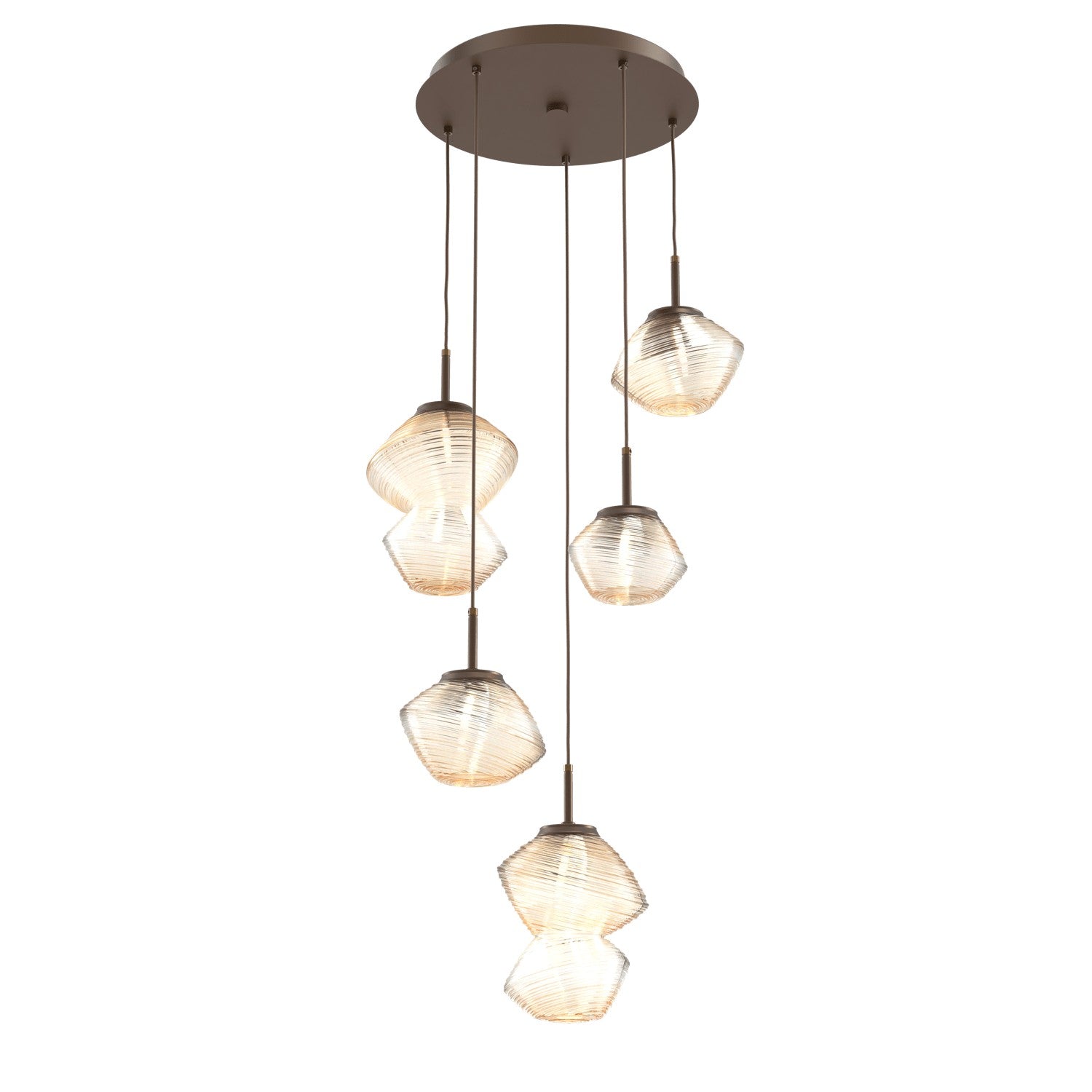 Hammerton Studio - CHB0089-05-FB-A-C01-L1 - LED Pendant - Mesa - Flat Bronze