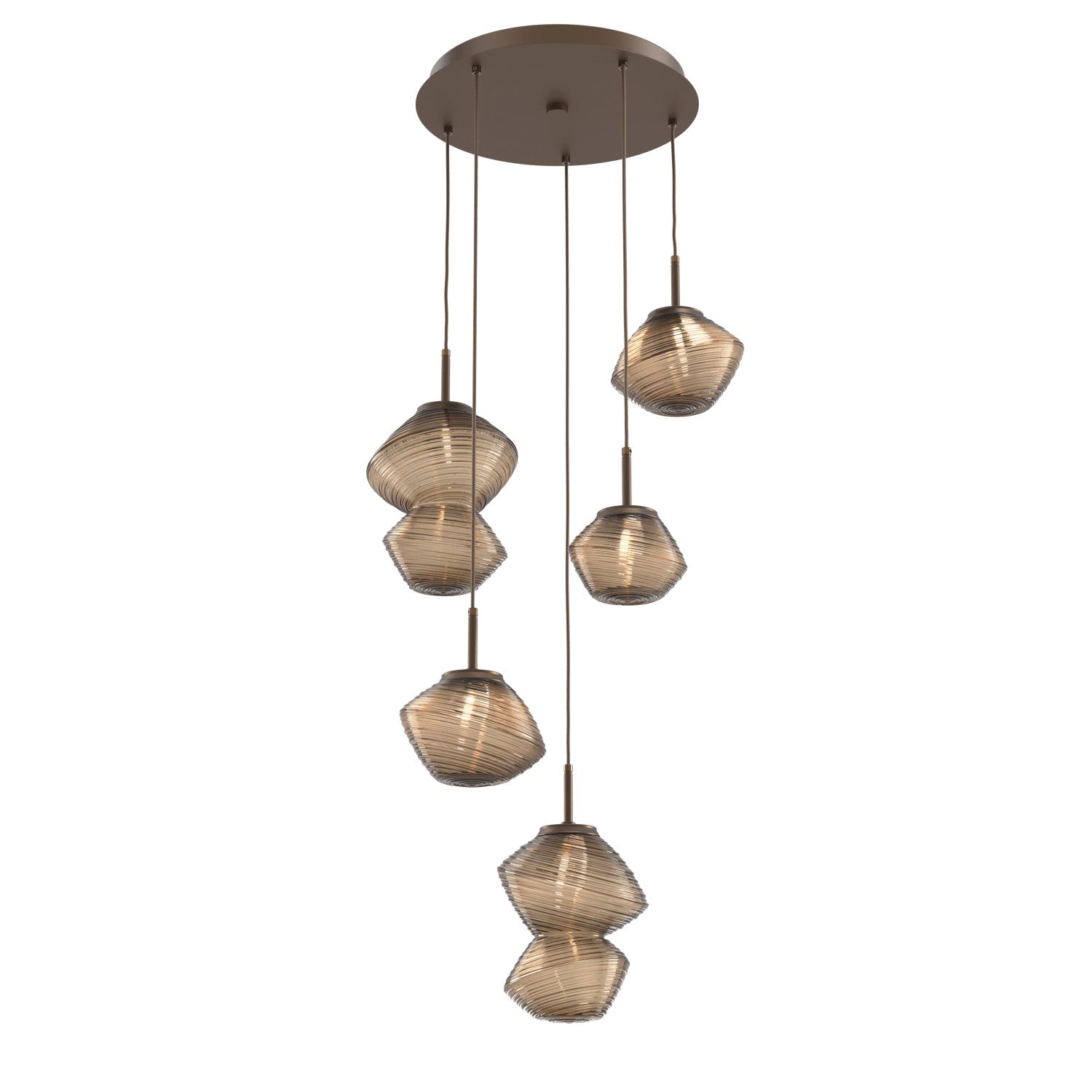 Hammerton Studio - CHB0089-05-FB-B-C01-L1 - LED Pendant - Mesa - Flat Bronze