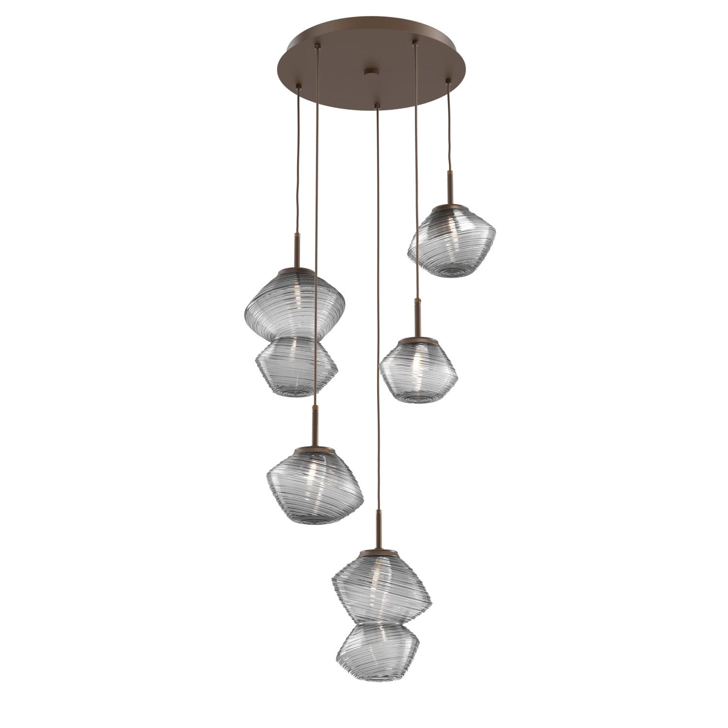 Hammerton Studio - CHB0089-05-FB-S-C01-L1 - LED Pendant - Mesa - Flat Bronze