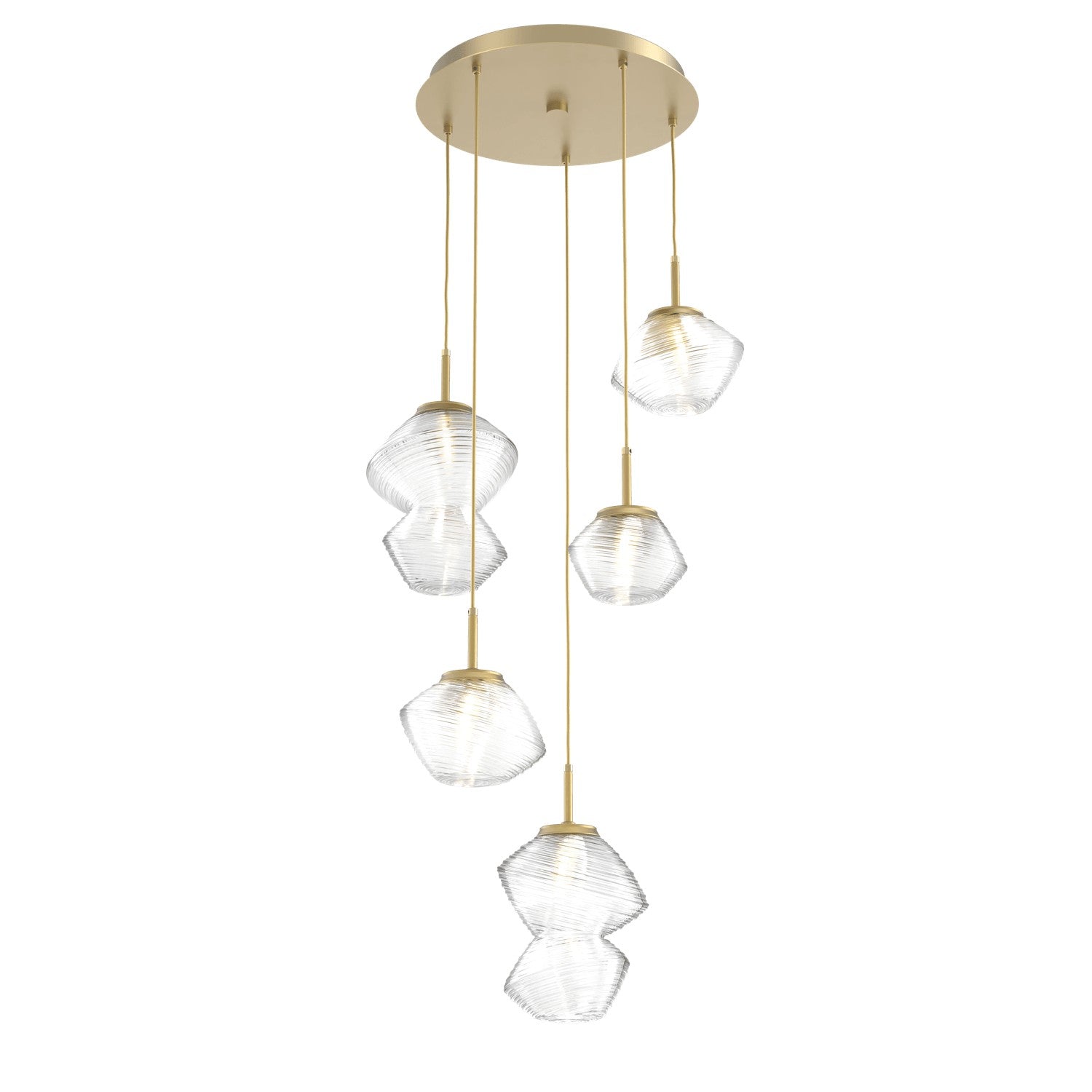 Hammerton Studio - CHB0089-05-GB-C-C01-L1 - LED Pendant - Mesa - Gilded Brass