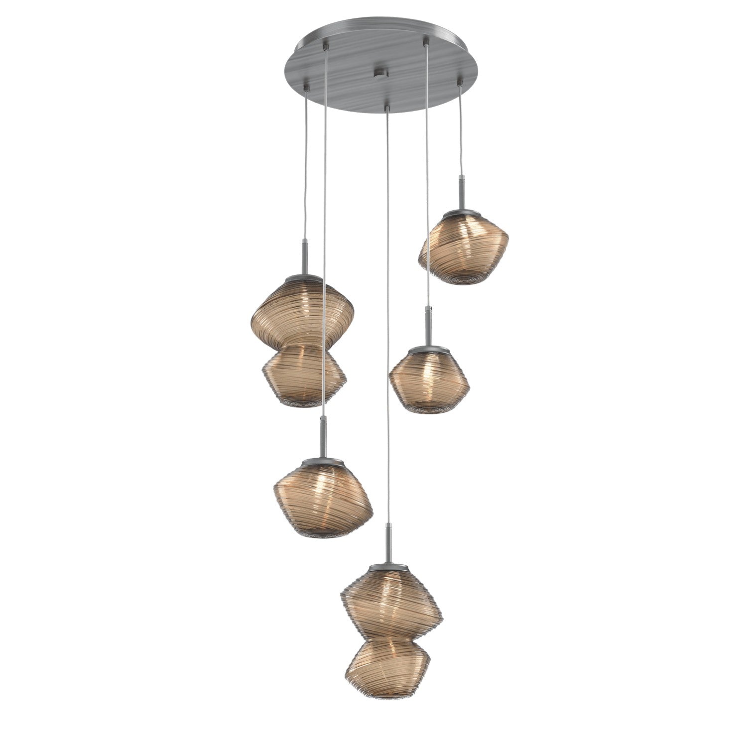 Hammerton Studio - CHB0089-05-GM-B-C01-L1 - LED Pendant - Mesa - Gunmetal