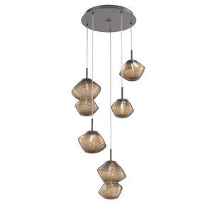 Hammerton Studio - CHB0089-05-GP-B-C01-L1 - LED Pendant - Mesa - Graphite