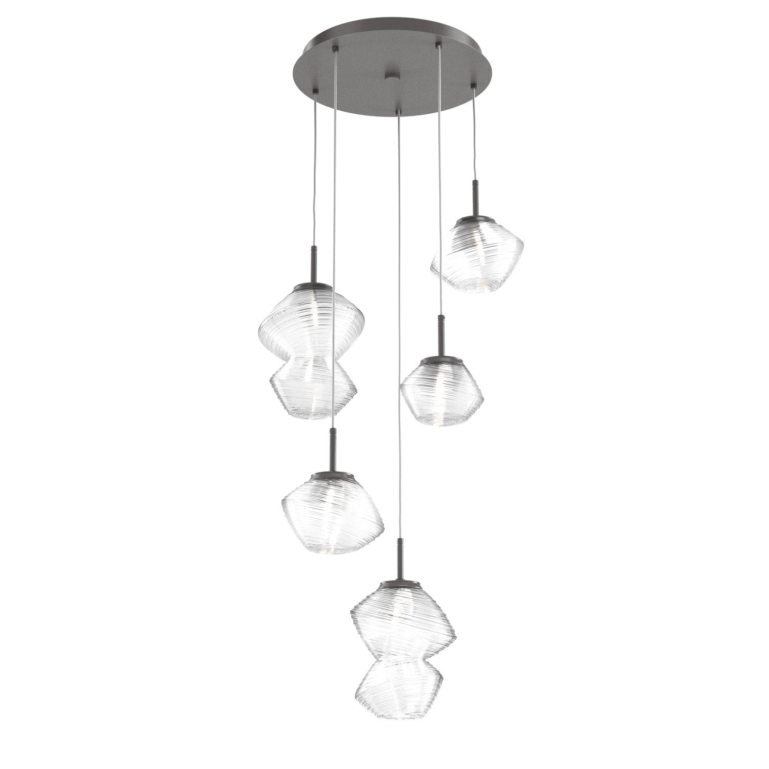 Hammerton Studio - CHB0089-05-GP-C-C01-L1 - LED Pendant - Mesa - Graphite