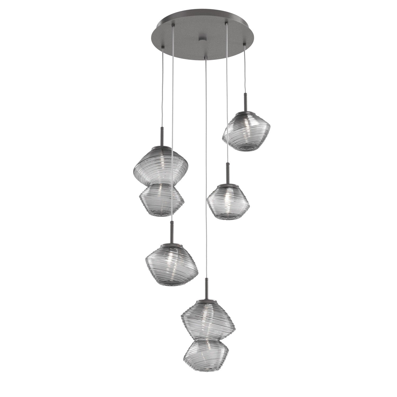 Hammerton Studio - CHB0089-05-GP-S-C01-L3 - LED Pendant - Mesa - Graphite