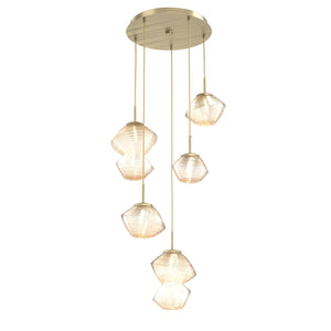 Hammerton Studio - CHB0089-05-HB-A-C01-L1 - LED Pendant - Mesa - Heritage Brass