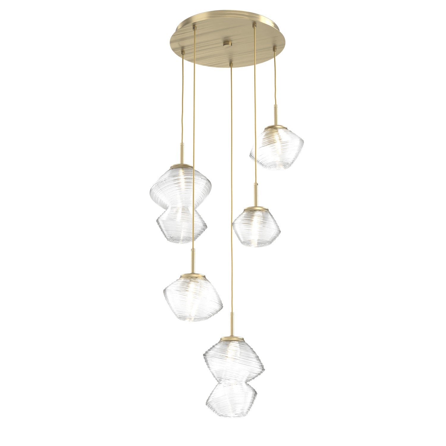 Hammerton Studio - CHB0089-05-HB-C-C01-L1 - LED Pendant - Mesa - Heritage Brass