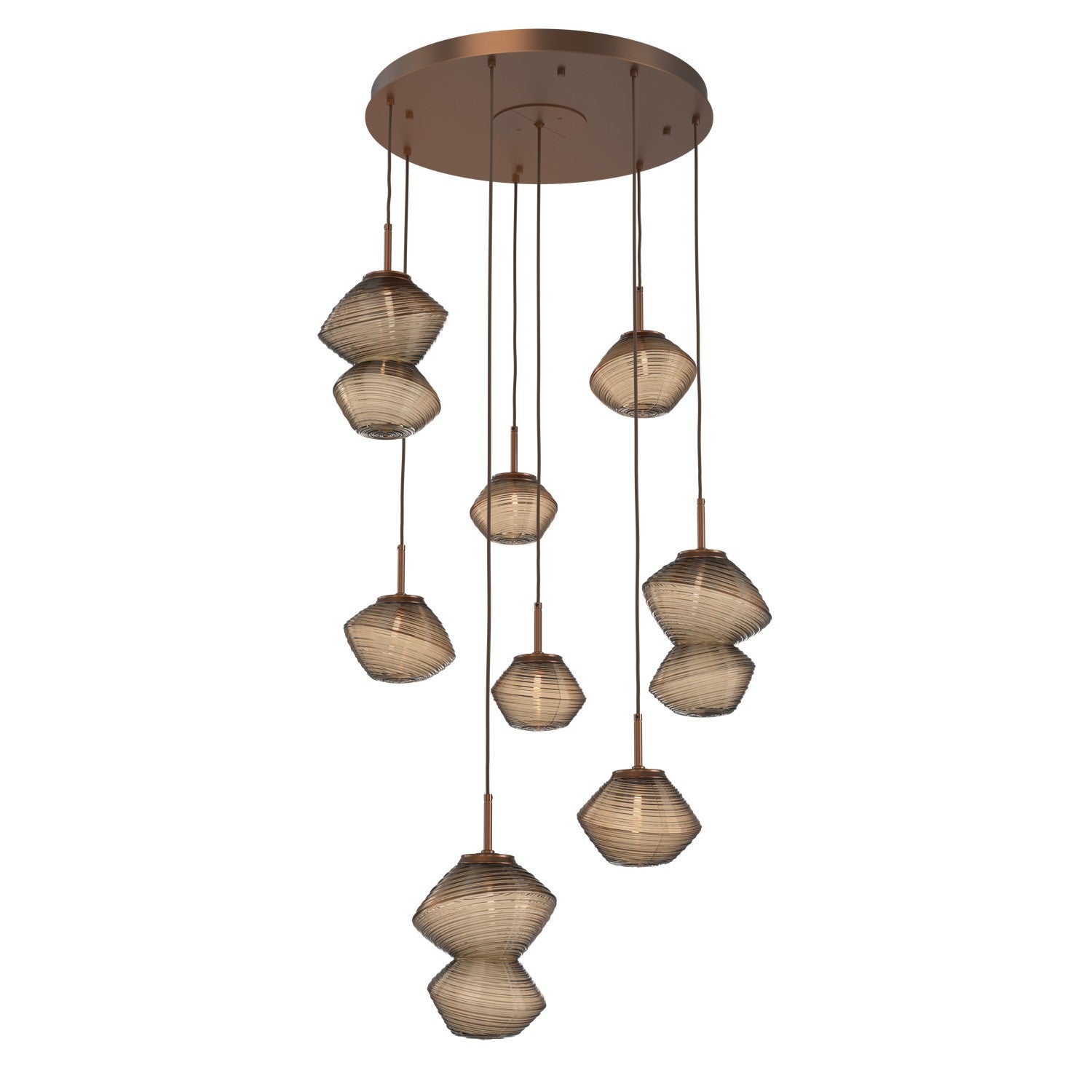 Hammerton Studio - CHB0089-08-BB-B-C01-L1 - LED Chandelier - Mesa - Burnished Bronze