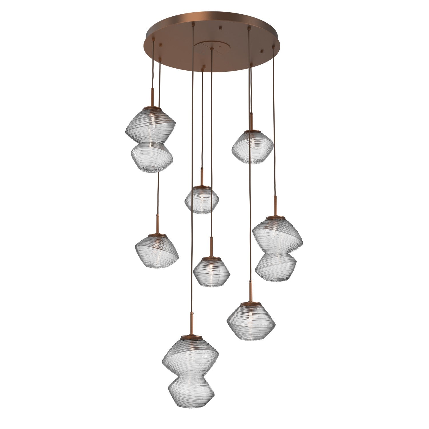 Hammerton Studio - CHB0089-08-BB-C-C01-L1 - LED Chandelier - Mesa - Burnished Bronze