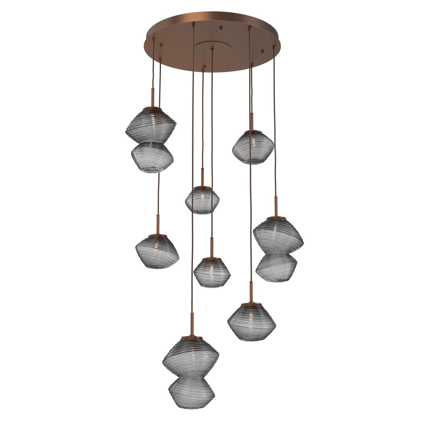 Hammerton Studio - CHB0089-08-BB-S-C01-L1 - LED Chandelier - Mesa - Burnished Bronze