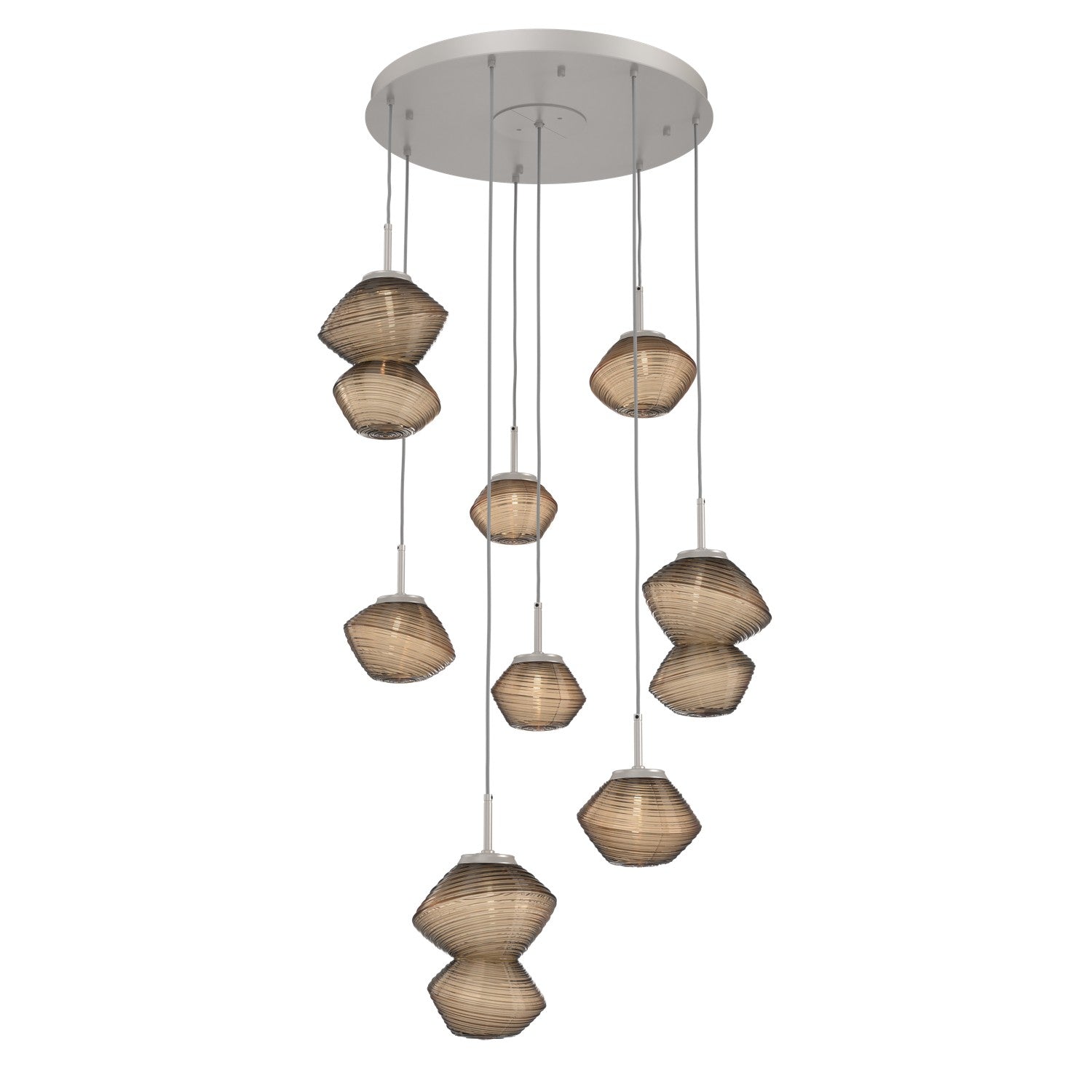 Hammerton Studio - CHB0089-08-BS-B-C01-L1 - LED Chandelier - Mesa - Beige Silver