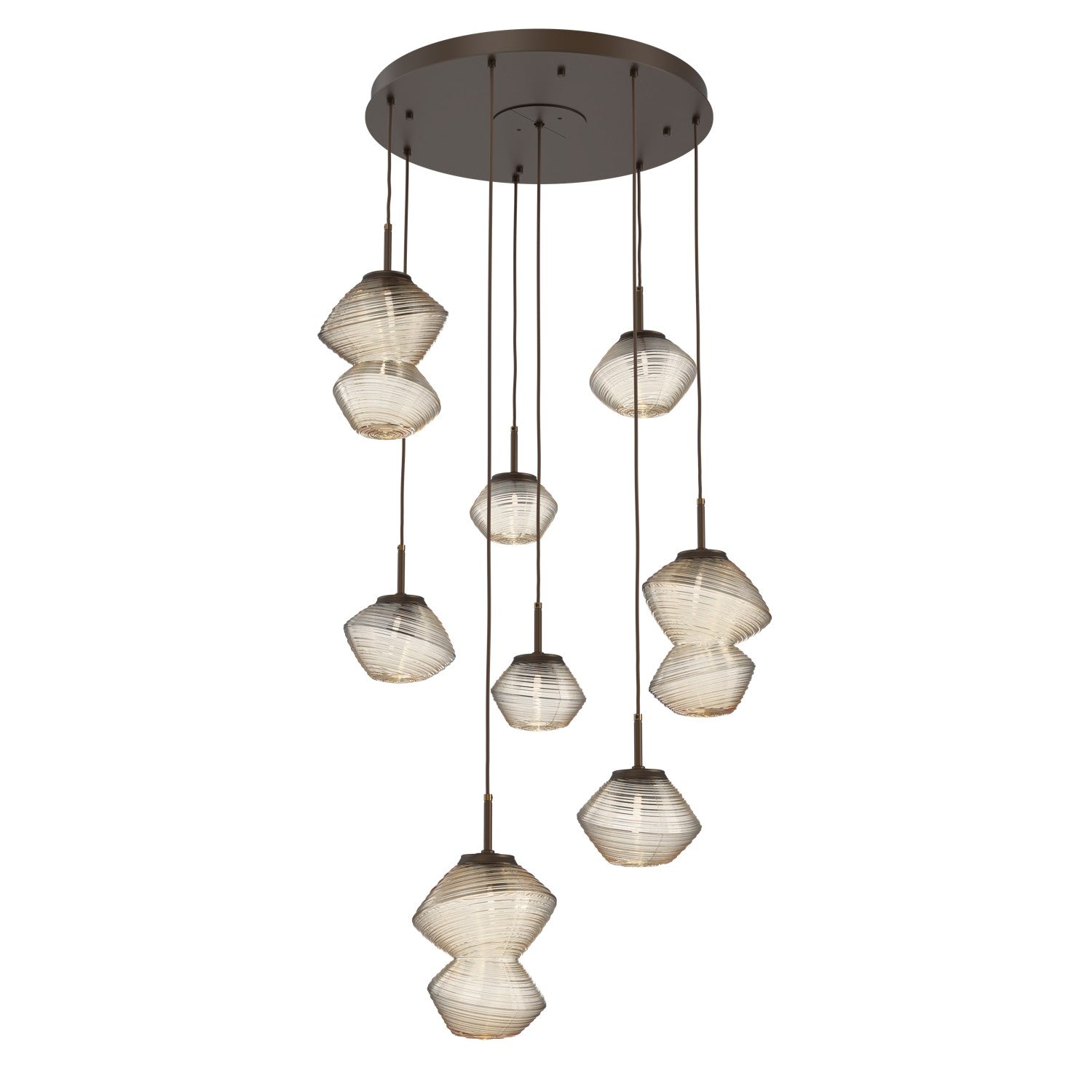 Hammerton Studio - CHB0089-08-FB-A-C01-L1 - LED Chandelier - Mesa - Flat Bronze