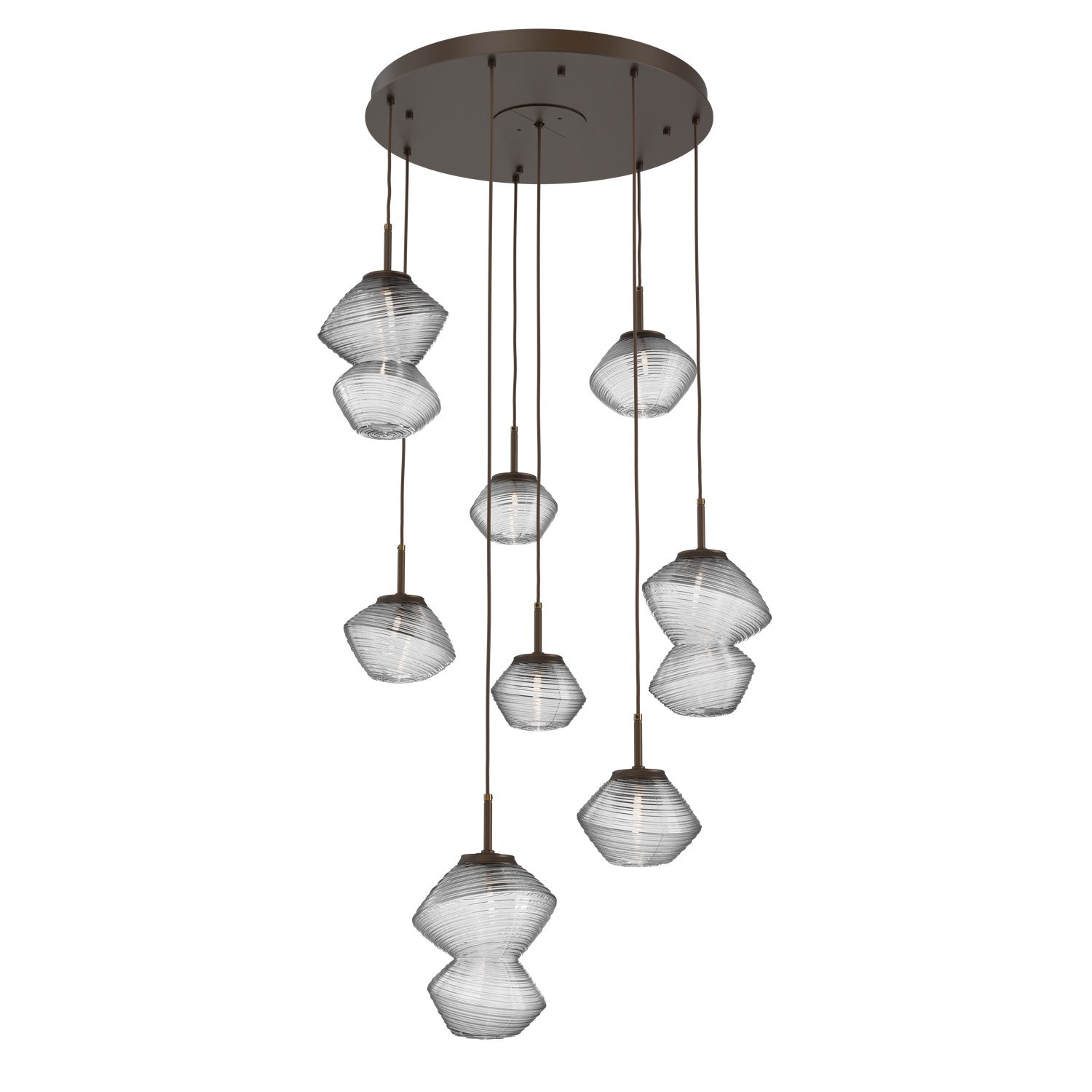 Hammerton Studio - CHB0089-08-FB-C-C01-L1 - LED Chandelier - Mesa - Flat Bronze