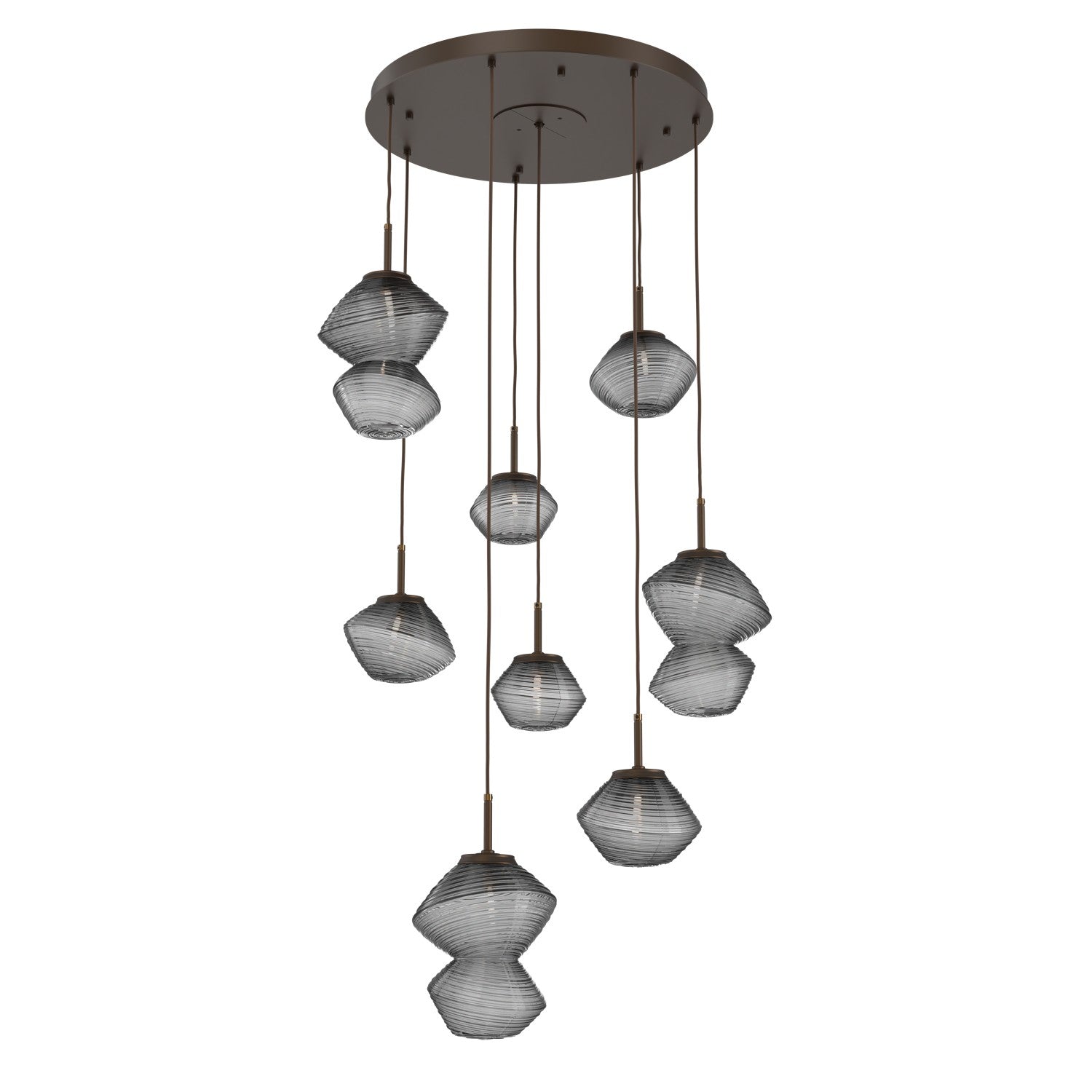 Hammerton Studio - CHB0089-08-FB-S-C01-L1 - LED Chandelier - Mesa - Flat Bronze