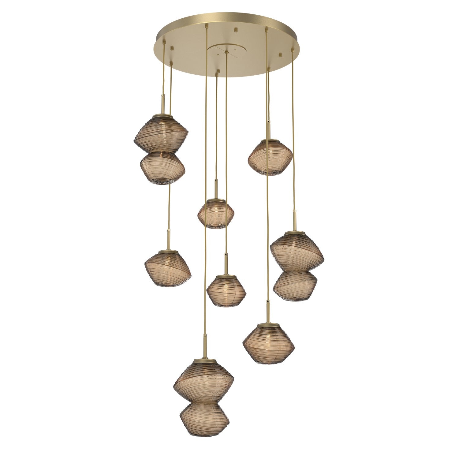 Hammerton Studio - CHB0089-08-GB-B-C01-L1 - LED Chandelier - Mesa - Gilded Brass