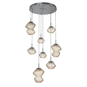 Hammerton Studio - CHB0089-08-GM-A-C01-L3 - LED Chandelier - Mesa - Gunmetal