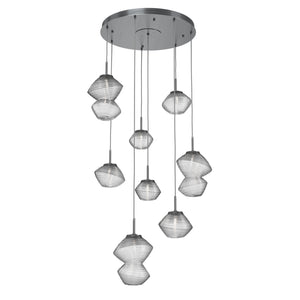 Hammerton Studio - CHB0089-08-GM-C-C01-L1 - LED Chandelier - Mesa - Gunmetal