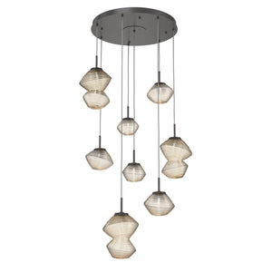 Hammerton Studio - CHB0089-08-GP-A-C01-L3 - LED Chandelier - Mesa - Graphite