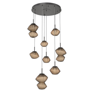 Hammerton Studio - CHB0089-08-GP-B-C01-L1 - LED Chandelier - Mesa - Graphite