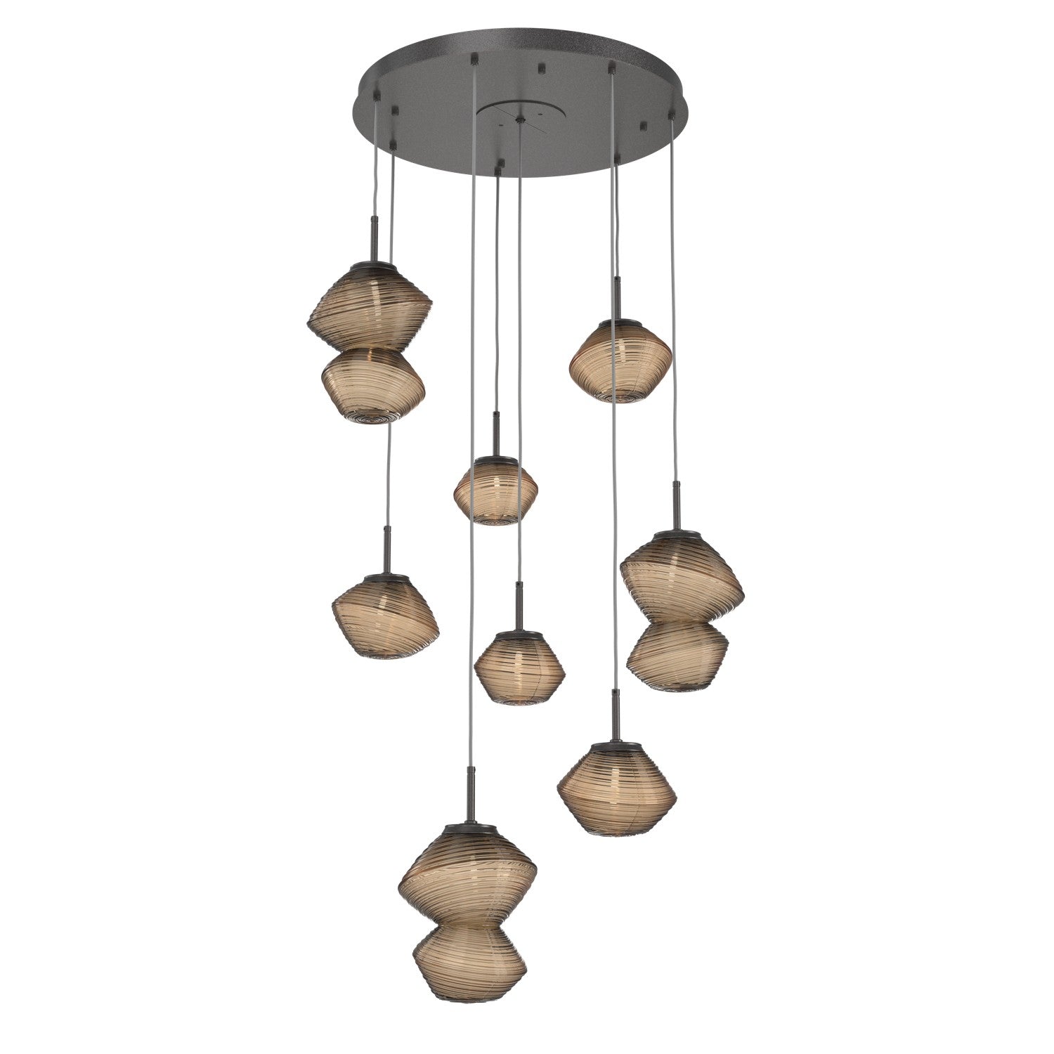 Hammerton Studio - CHB0089-08-GP-B-C01-L3 - LED Chandelier - Mesa - Graphite