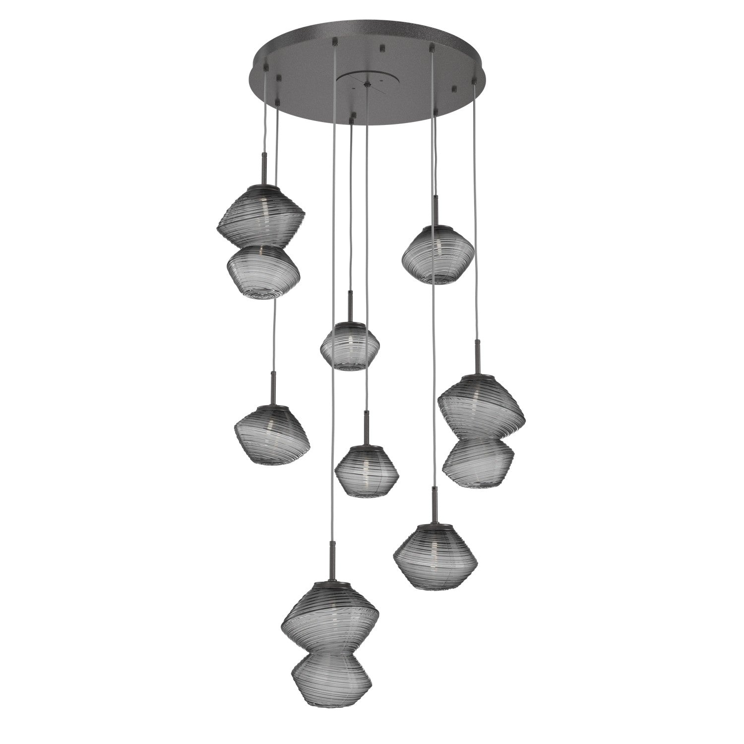 Hammerton Studio - CHB0089-08-GP-S-C01-L1 - LED Chandelier - Mesa - Graphite