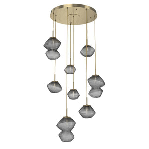 Hammerton Studio - CHB0089-08-HB-S-C01-L1 - LED Chandelier - Mesa - Heritage Brass