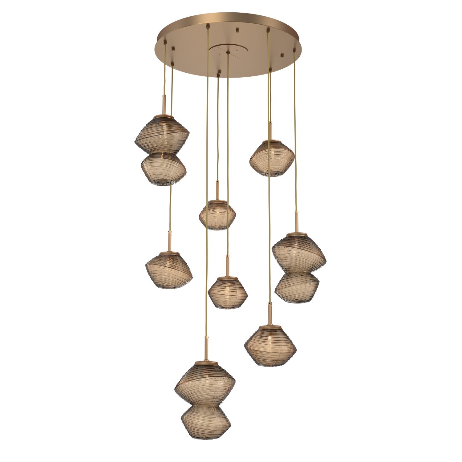 Hammerton Studio - CHB0089-08-NB-B-C01-L1 - LED Chandelier - Mesa - Novel Brass