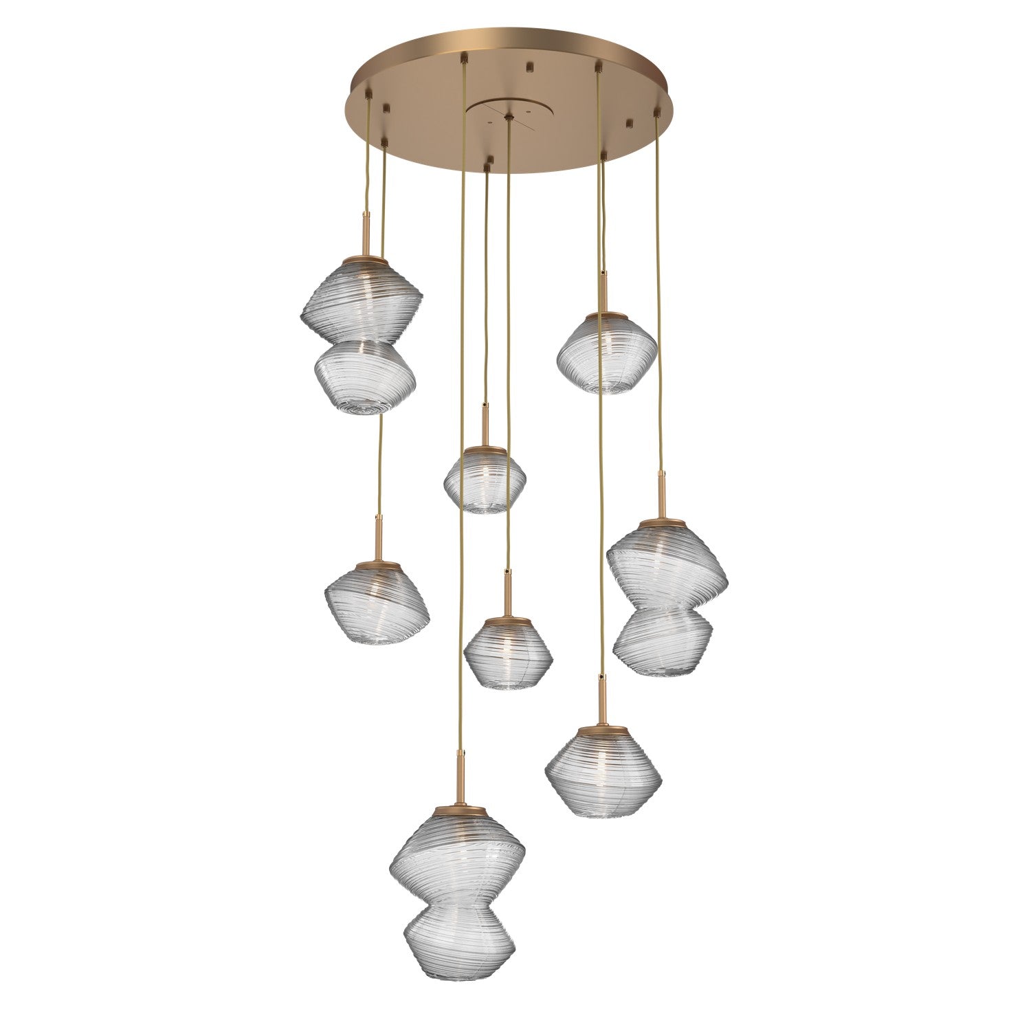 Hammerton Studio - CHB0089-08-NB-C-C01-L3 - LED Chandelier - Mesa - Novel Brass