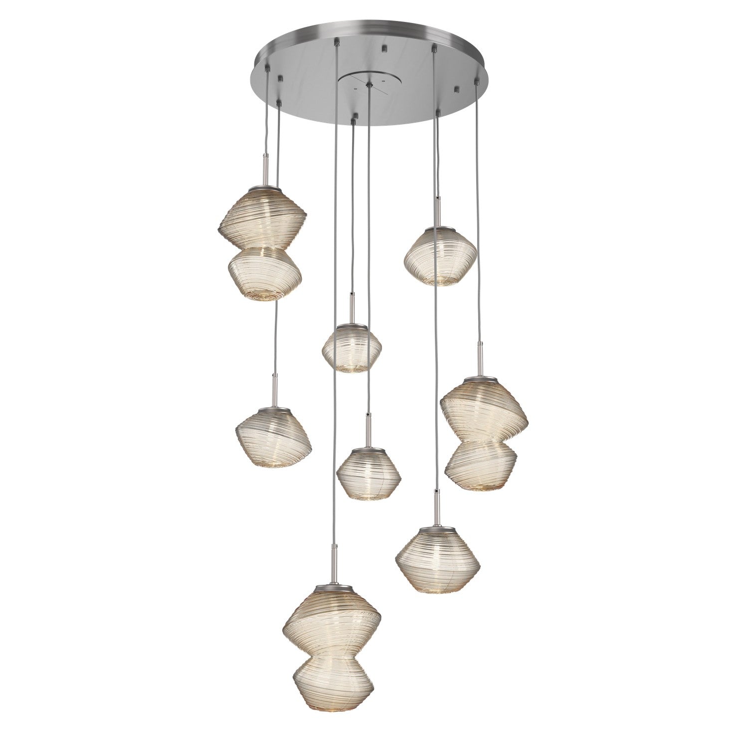 Hammerton Studio - CHB0089-08-SN-A-C01-L3 - LED Chandelier - Mesa - Satin Nickel