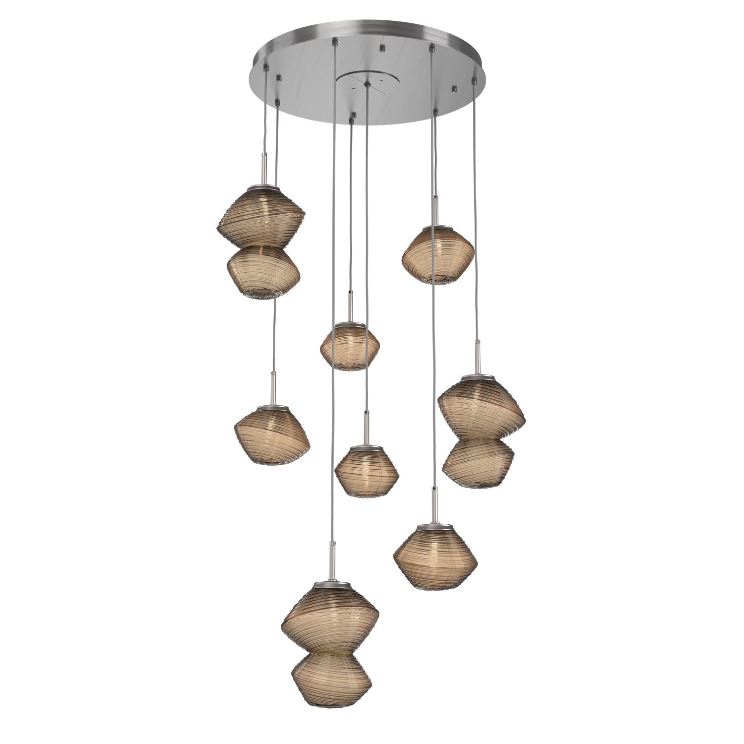 Hammerton Studio - CHB0089-08-SN-B-C01-L1 - LED Chandelier - Mesa - Satin Nickel