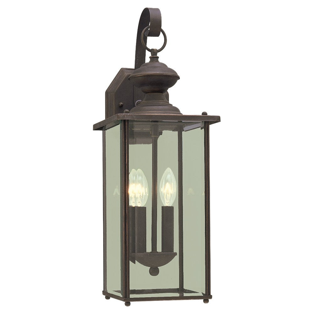 Generation Lighting. - 8468-71 - Two Light Outdoor Wall Lantern - Jamestowne - Antique Bronze