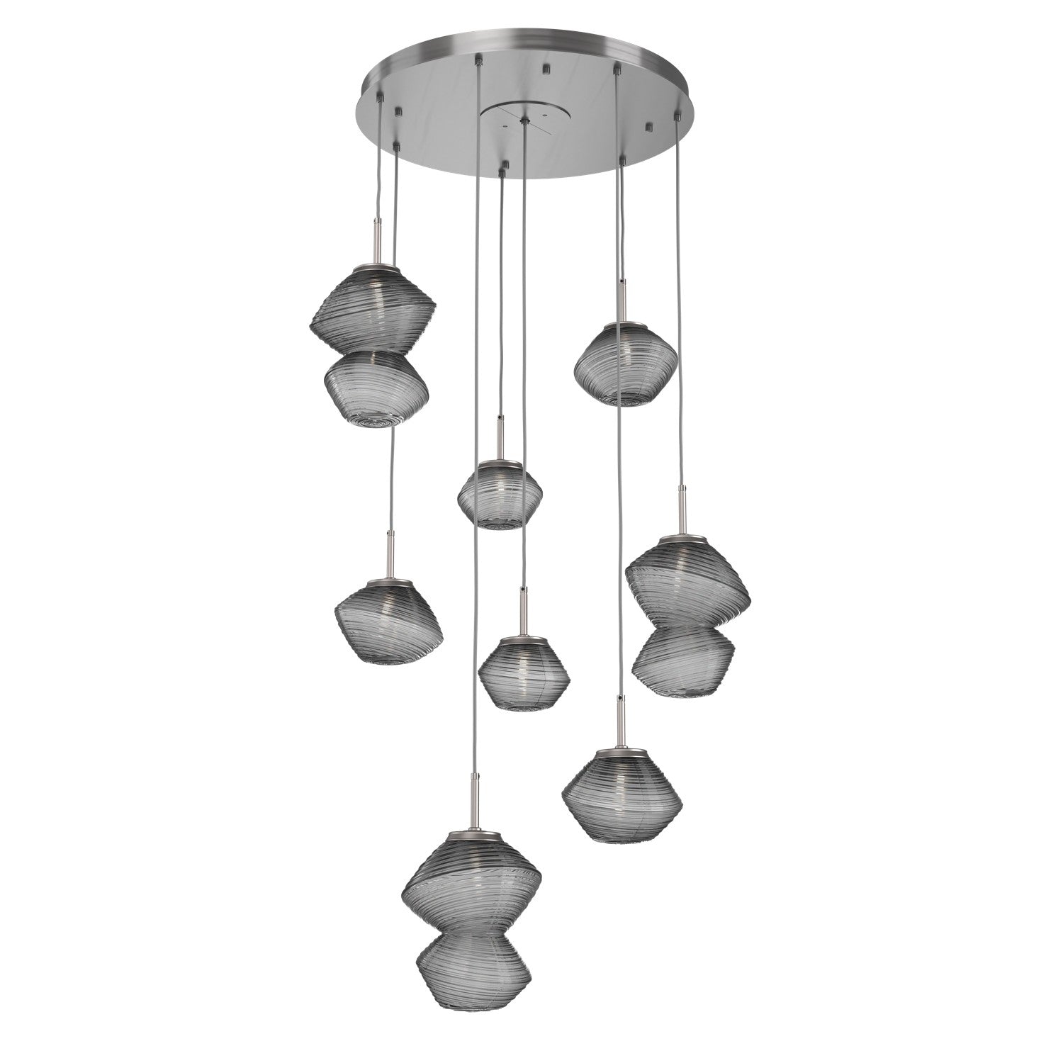 Hammerton Studio - CHB0089-08-SN-S-C01-L1 - LED Chandelier - Mesa - Satin Nickel