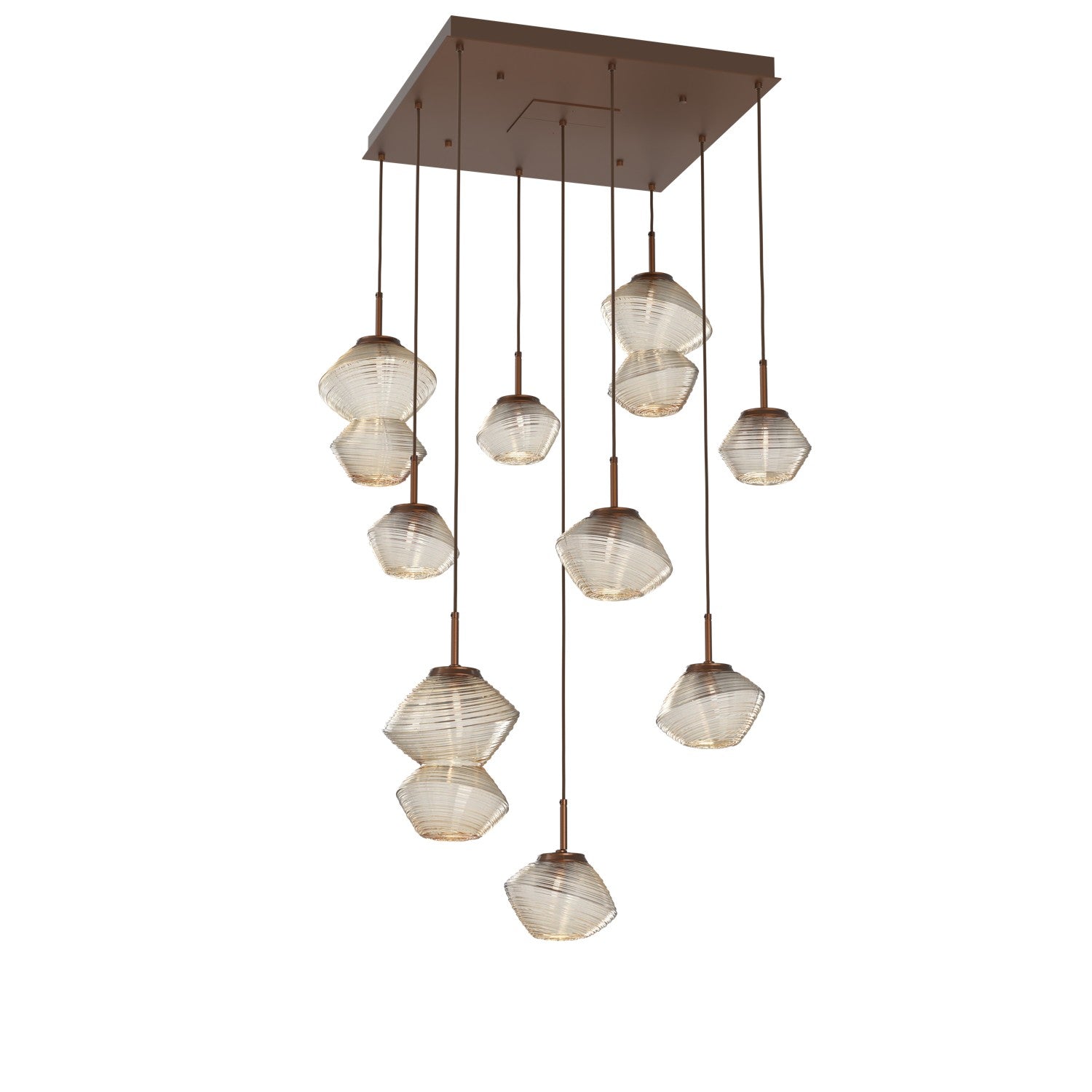 Hammerton Studio - CHB0089-09-BB-A-C01-L1 - LED Chandelier - Mesa - Burnished Bronze