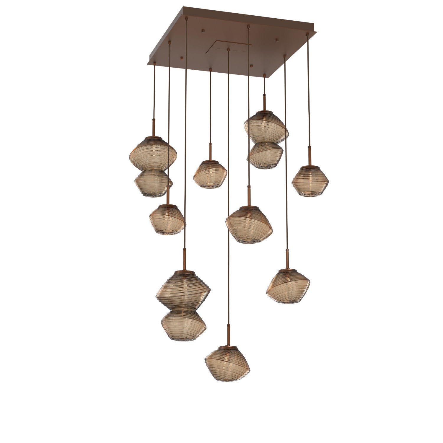 Hammerton Studio - CHB0089-09-BB-B-C01-L3 - LED Chandelier - Mesa - Burnished Bronze