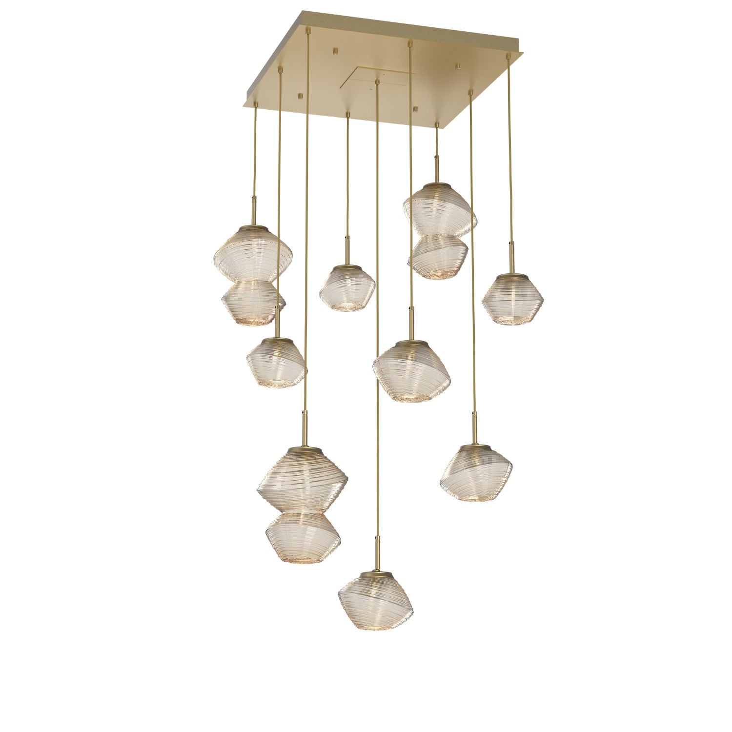 Hammerton Studio - CHB0089-09-GB-A-C01-L1 - LED Chandelier - Mesa - Gilded Brass