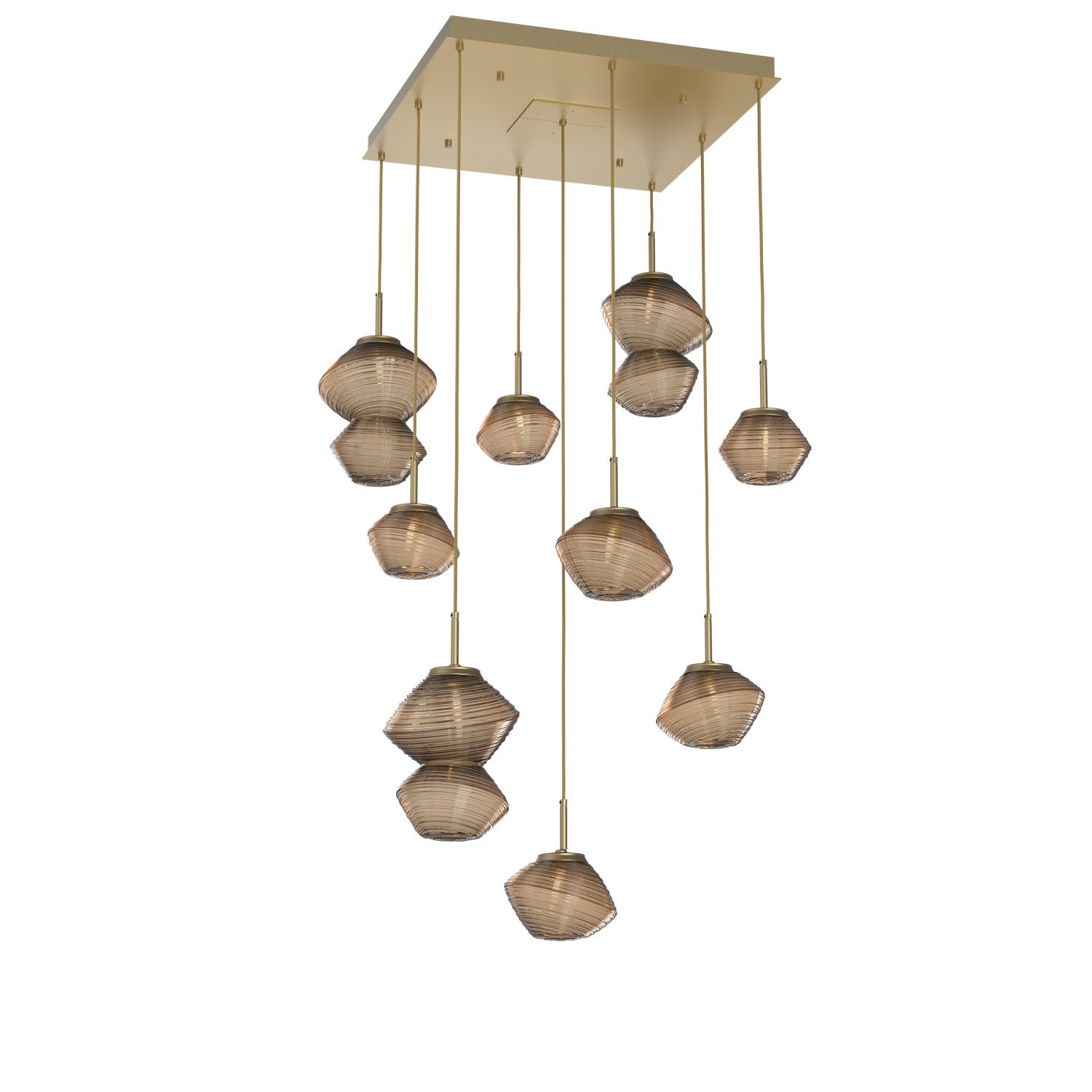 Hammerton Studio - CHB0089-09-GB-B-C01-L1 - LED Chandelier - Mesa - Gilded Brass