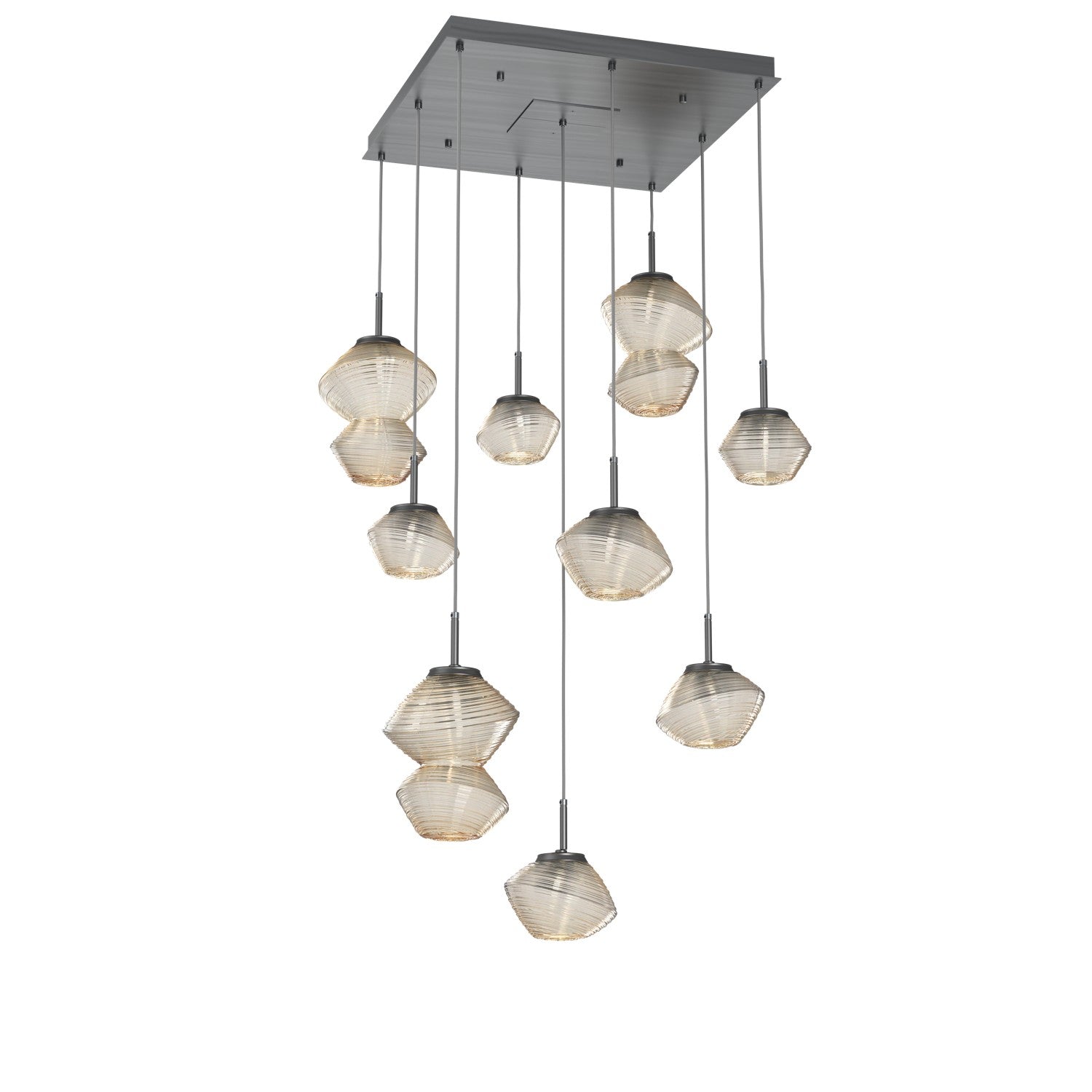 Hammerton Studio - CHB0089-09-GM-A-C01-L1 - LED Chandelier - Mesa - Gunmetal