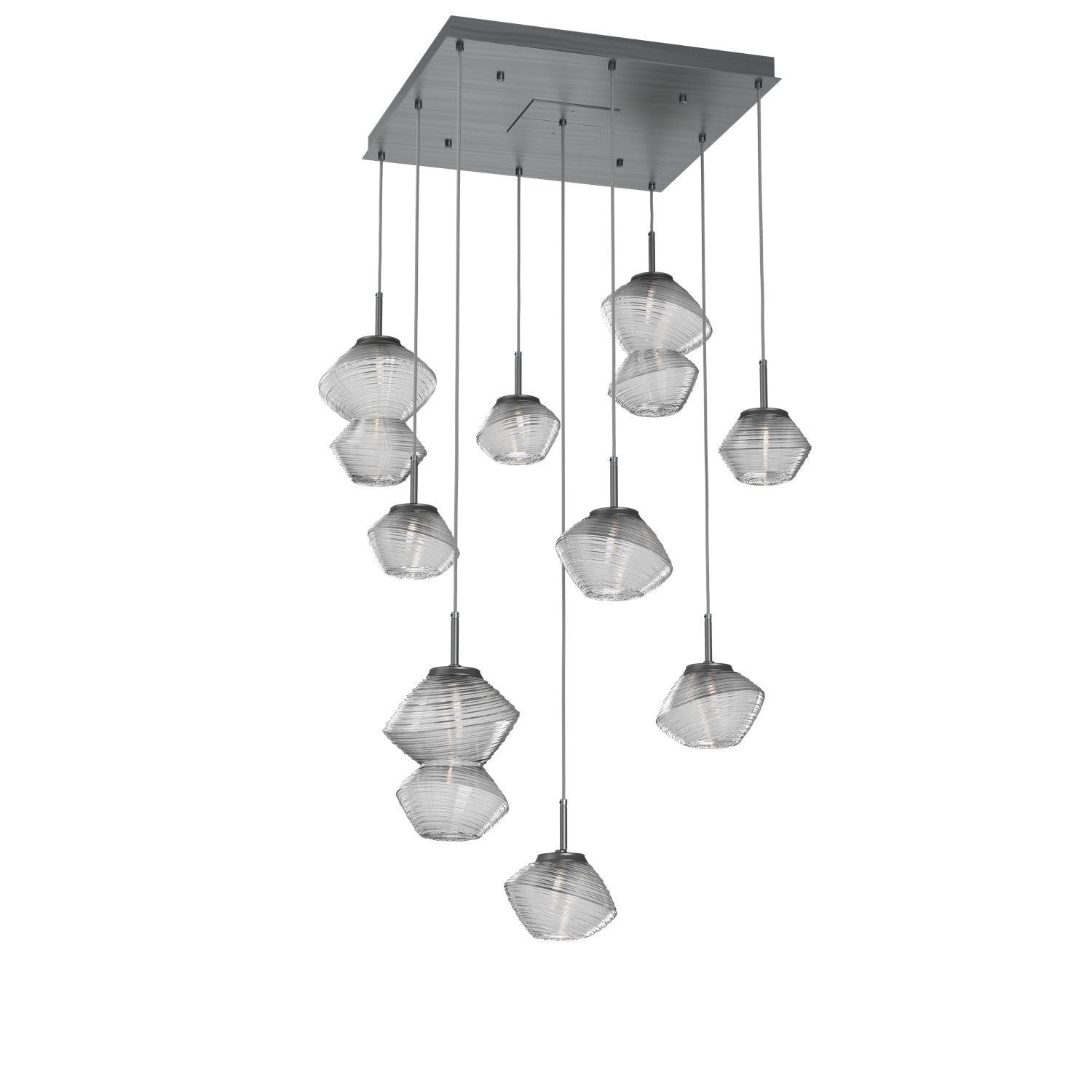 Hammerton Studio - CHB0089-09-GM-C-C01-L1 - LED Chandelier - Mesa - Gunmetal