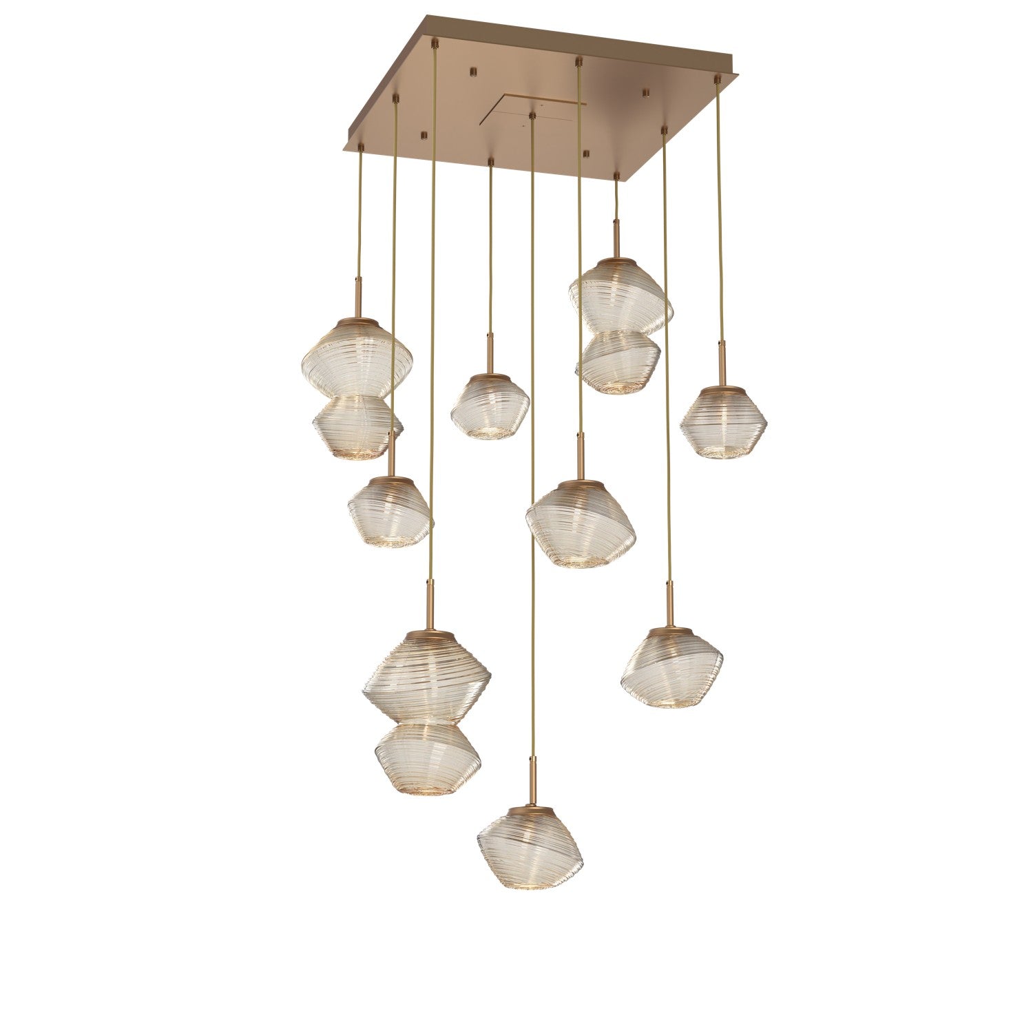 Hammerton Studio - CHB0089-09-NB-A-C01-L1 - LED Chandelier - Mesa - Novel Brass