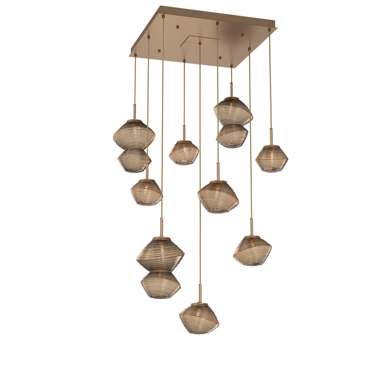 Hammerton Studio - CHB0089-09-NB-B-C01-L1 - LED Chandelier - Mesa - Novel Brass