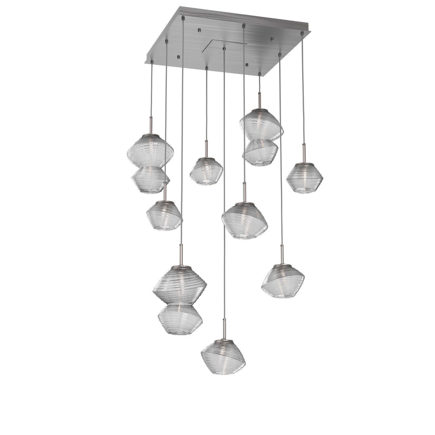 Hammerton Studio - CHB0089-09-SN-C-C01-L3 - LED Chandelier - Mesa - Satin Nickel