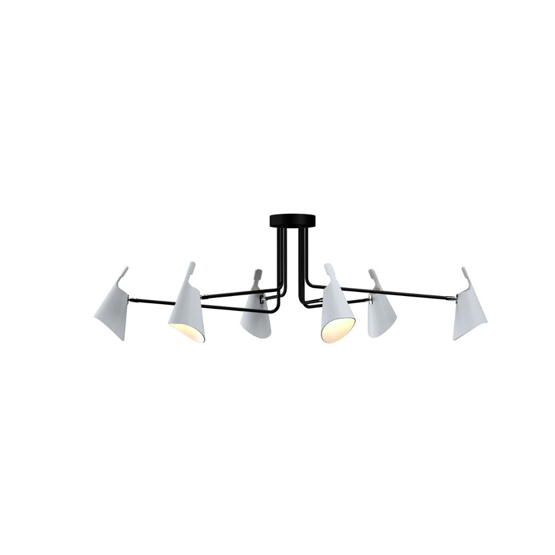 Accord Lighting - 5104.47 - Six Light Ceiling Mount - Balance - Organic White