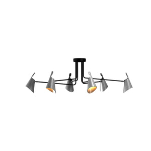 Accord Lighting - 5104.50 - Six Light Ceiling Mount - Balance - Organic Grey