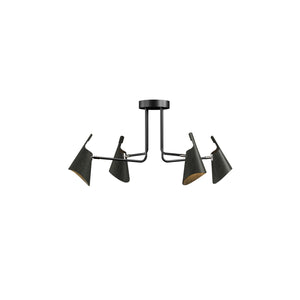 Accord Lighting - 5105.46 - Four Light Ceiling Mount - Balance - Organic Black