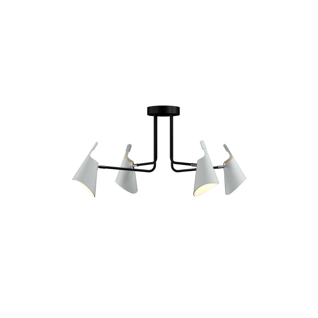 Accord Lighting - 5105.47 - Four Light Ceiling Mount - Balance - Organic White