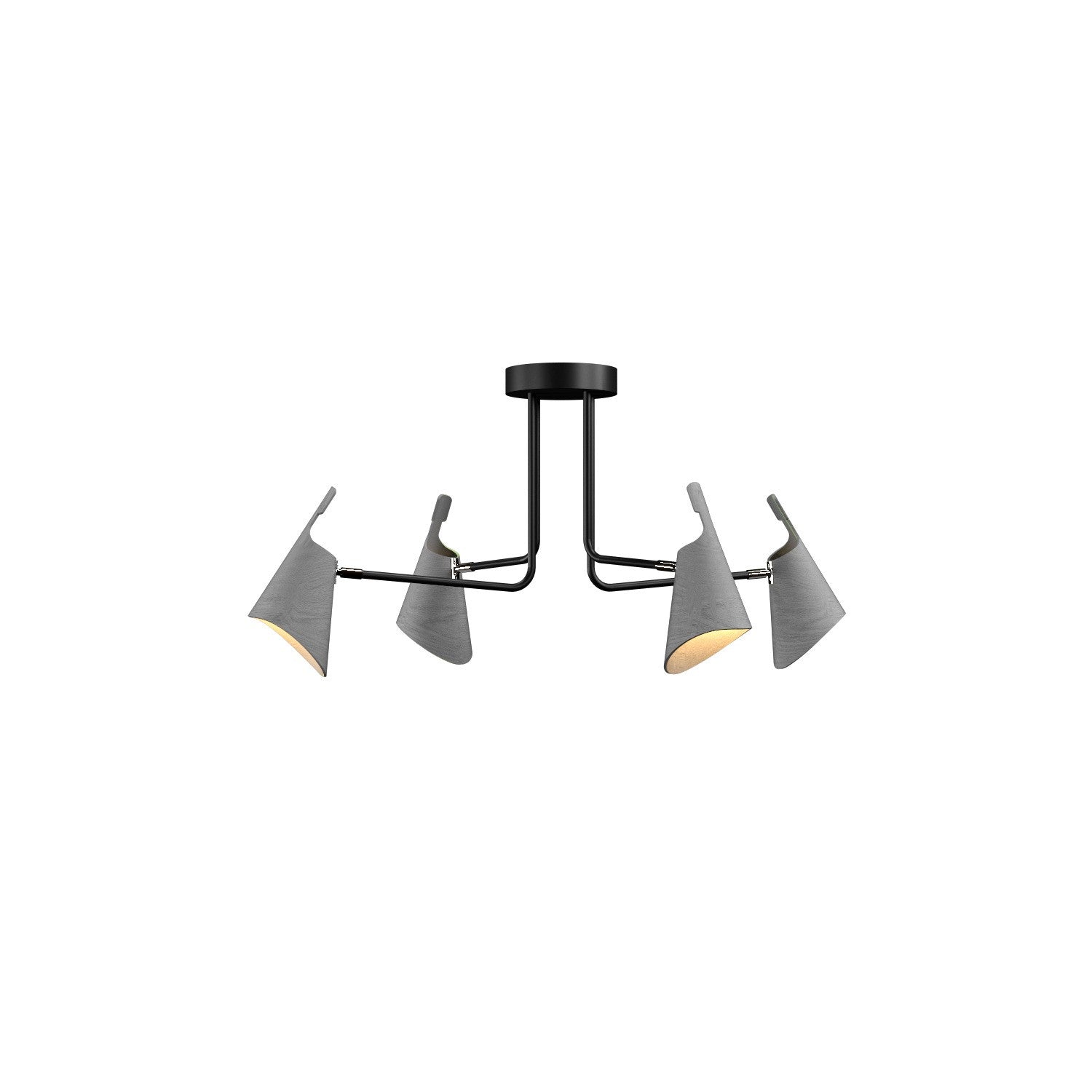 Accord Lighting - 5105.50 - Four Light Ceiling Mount - Balance - Organic Grey