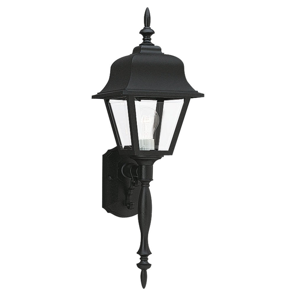 Generation Lighting. - 8765-12 - One Light Outdoor Wall Lantern - Polycarbonate Outdoor - Black