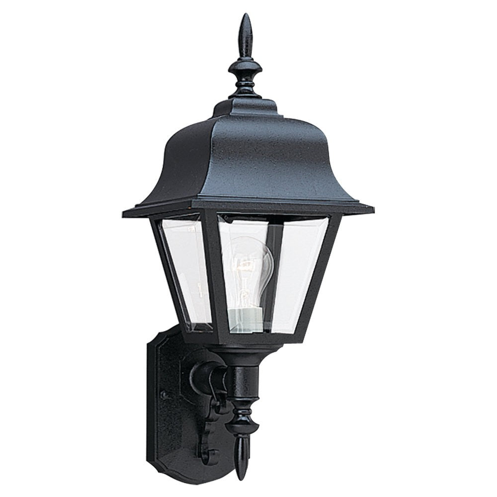 Generation Lighting. - 8765-12 - One Light Outdoor Wall Lantern - Polycarbonate Outdoor - Black