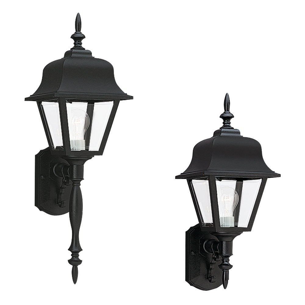 Generation Lighting. - 8765-12 - One Light Outdoor Wall Lantern - Polycarbonate Outdoor - Black