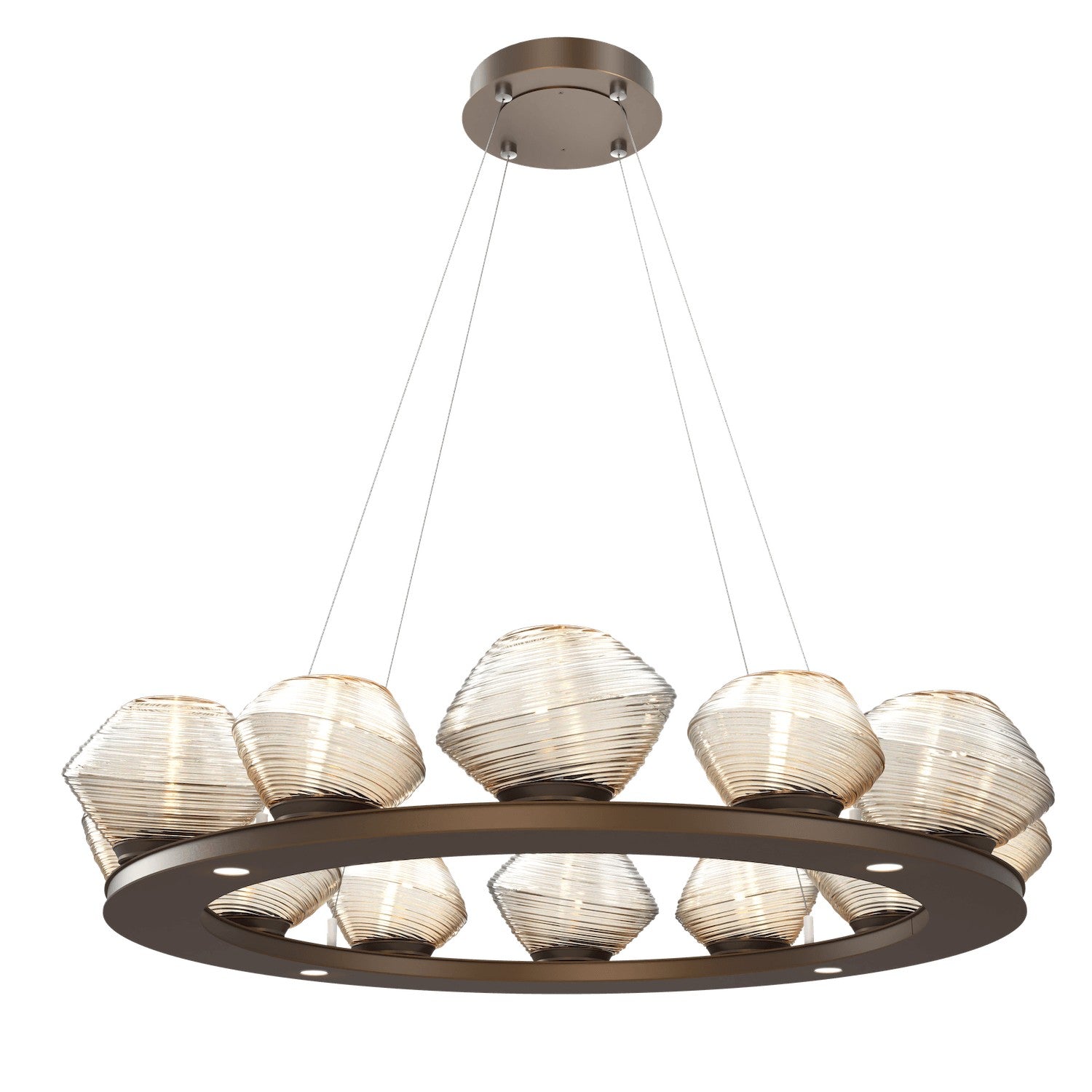 Hammerton Studio - CHB0089-0C-FB-A-CA1-L1 - LED Chandelier - Mesa - Flat Bronze